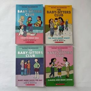 The Baby-sitters Club by Martin &Telgemeier - Bundle of 4 comic books